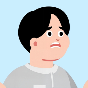 困った表情の求職者のイラスト